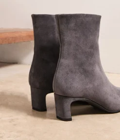 Femme Mellow Yellow Boots, Bottines-Boots velours ardoise Troy