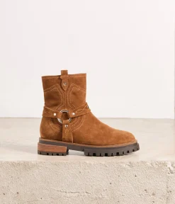 Femme Mellow Yellow Boots, Bottines-Boots velours Zia