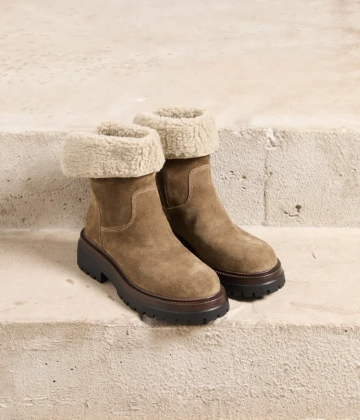 Femme Mellow Yellow Boots, Bottines-Boots velours Flynn