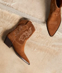 Femme Mellow Yellow Boots, Bottines-Boots Western velours Rio