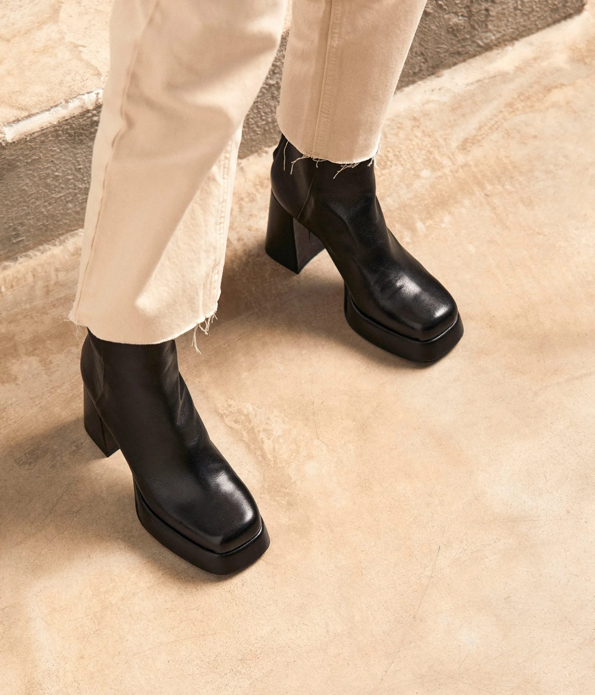 Femme Mellow Yellow Boots, Bottines-Boots zippées noires Athea