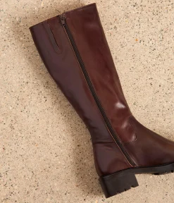 Femme Mellow Yellow Bottes-Bottes cuir choco Léandro