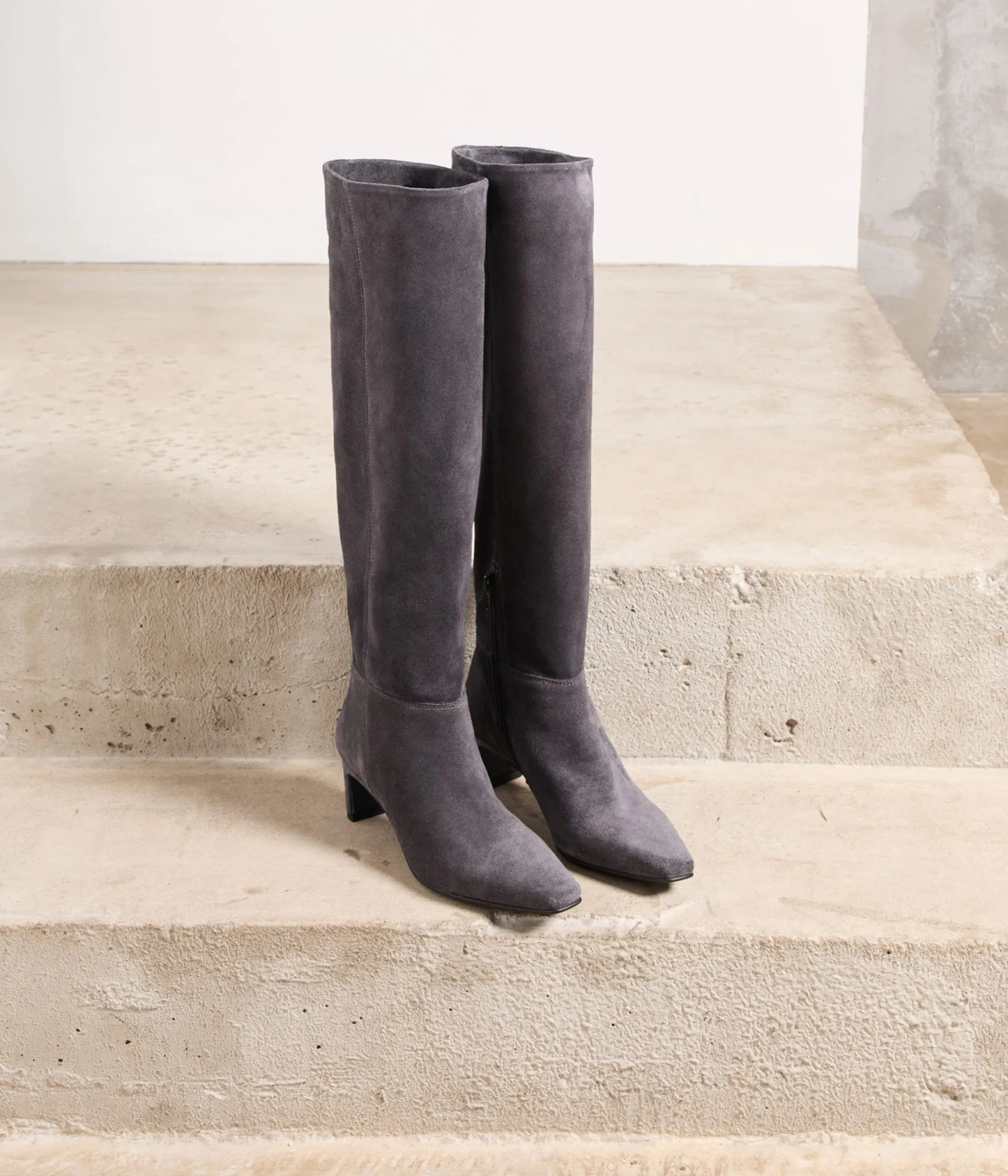 Femme Mellow Yellow Bottes-Bottes velours Gabriela