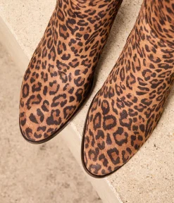 Femme Mellow Yellow Bottes-Bottes velours léopard Avaline