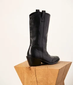 Femme Mellow Yellow Bottes-Bottes western noires Canelle