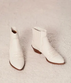 Femme Mellow Yellow Boots, Bottines-Bottines beiges Willa