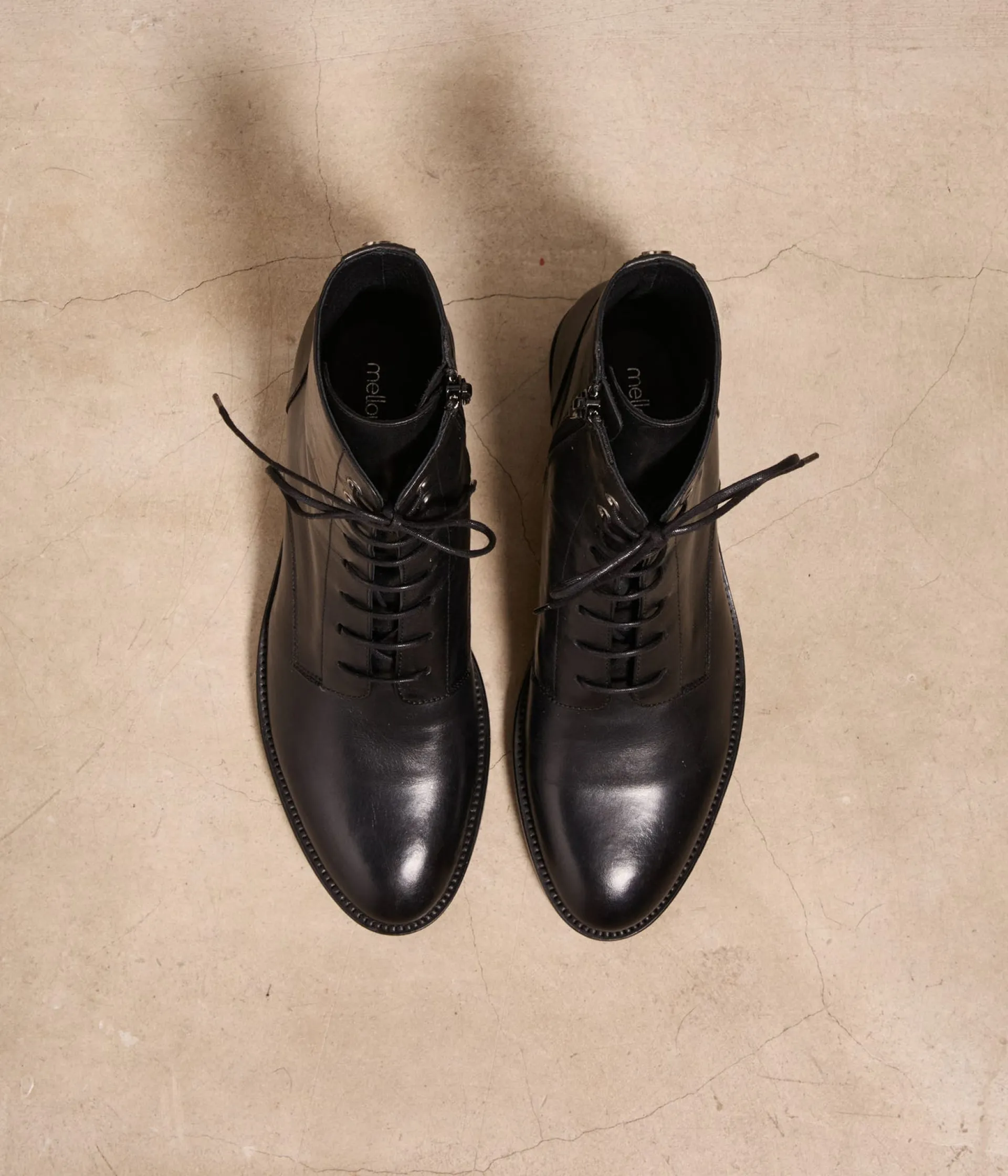 Femme Mellow Yellow Boots, Bottines-Bottines cuir Lemon