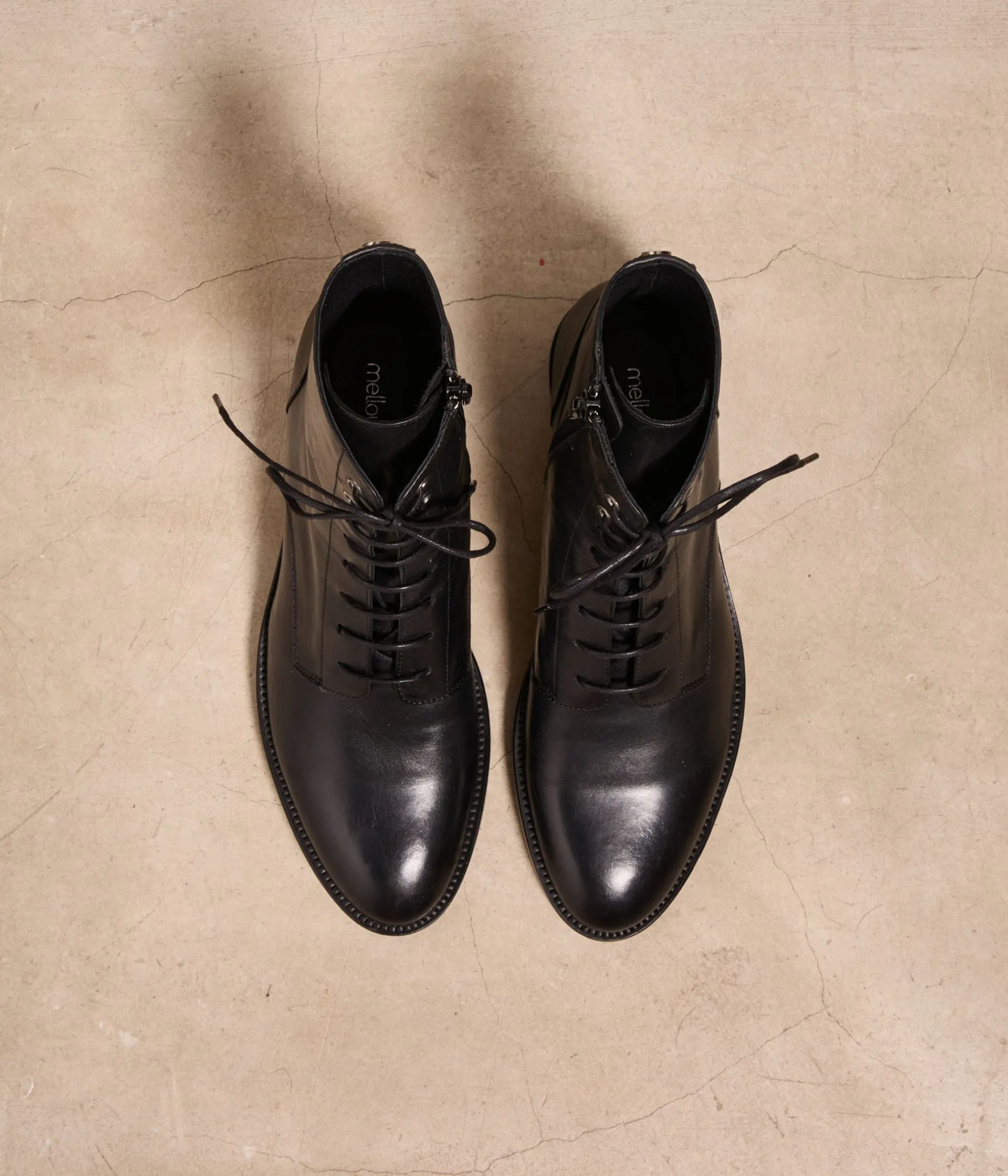 Femme Mellow Yellow Boots, Bottines-Bottines cuir Lemon