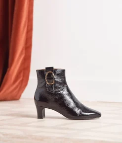 Femme Mellow Yellow Boots, Bottines-Bottines en cuir froissé Bonnie