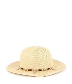 Mellow Yellow Chaussettes, Accessoires-Capeline écrue Sixtine