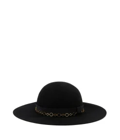 Mellow Yellow Chaussettes, Accessoires-Capeline noire Illusion