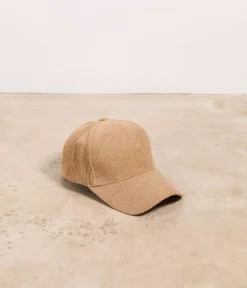 Mellow Yellow Casquettes, Bonnets-Casquette velours beige Serena