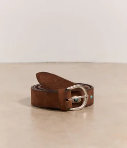 Mellow Yellow Chaussettes, Accessoires-Ceinture marron Maddie