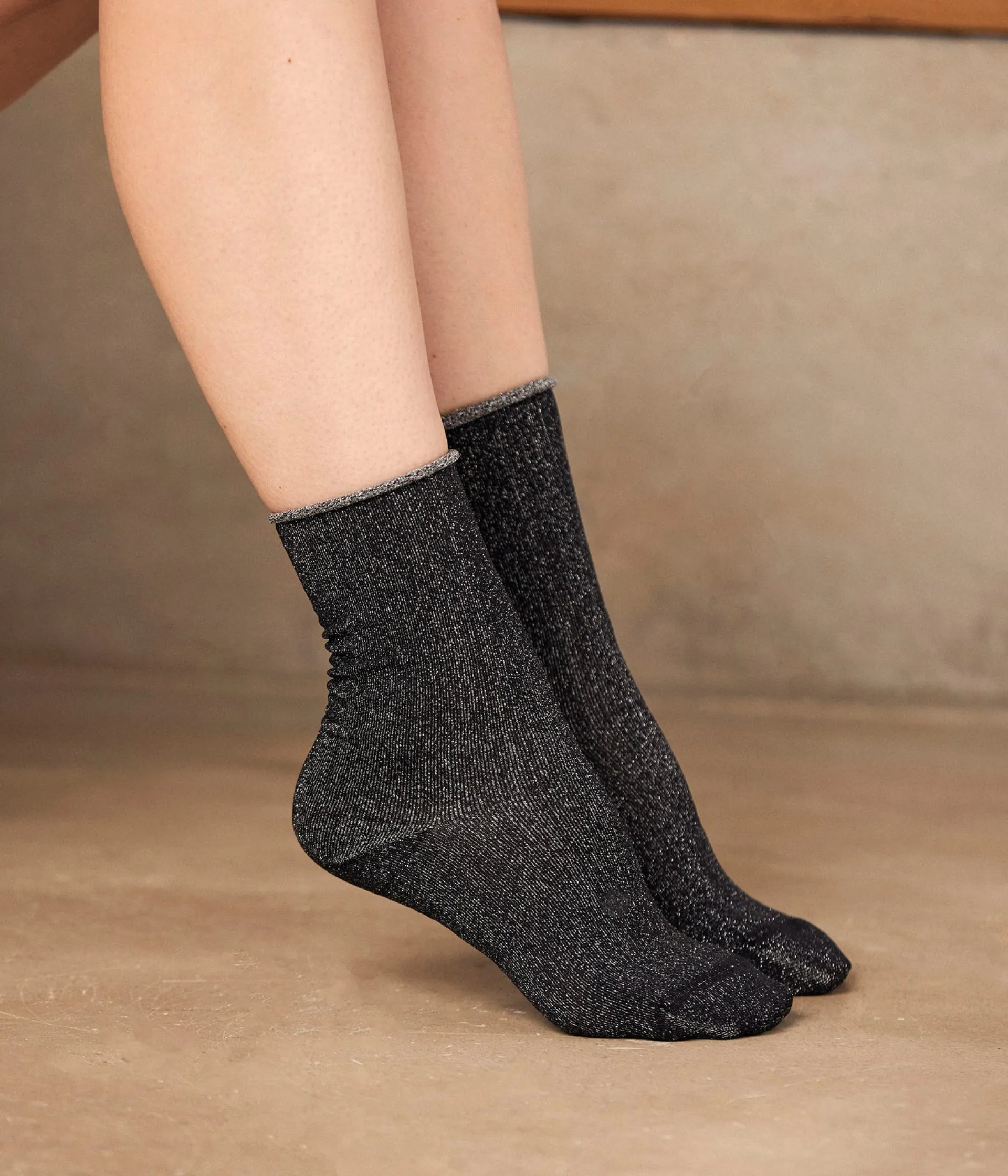 Mellow Yellow Chaussettes-Chaussettes es argent Alexina