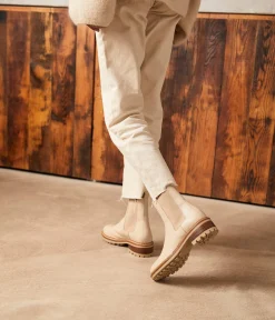 Femme Mellow Yellow Boots, Bottines-Chelsea boots écrues Calista