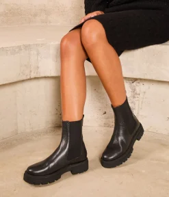 Femme Mellow Yellow Boots, Bottines-Chelsea boots noires Adema
