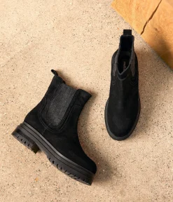 Femme Mellow Yellow Boots, Bottines-Chelsea boots noires Corane