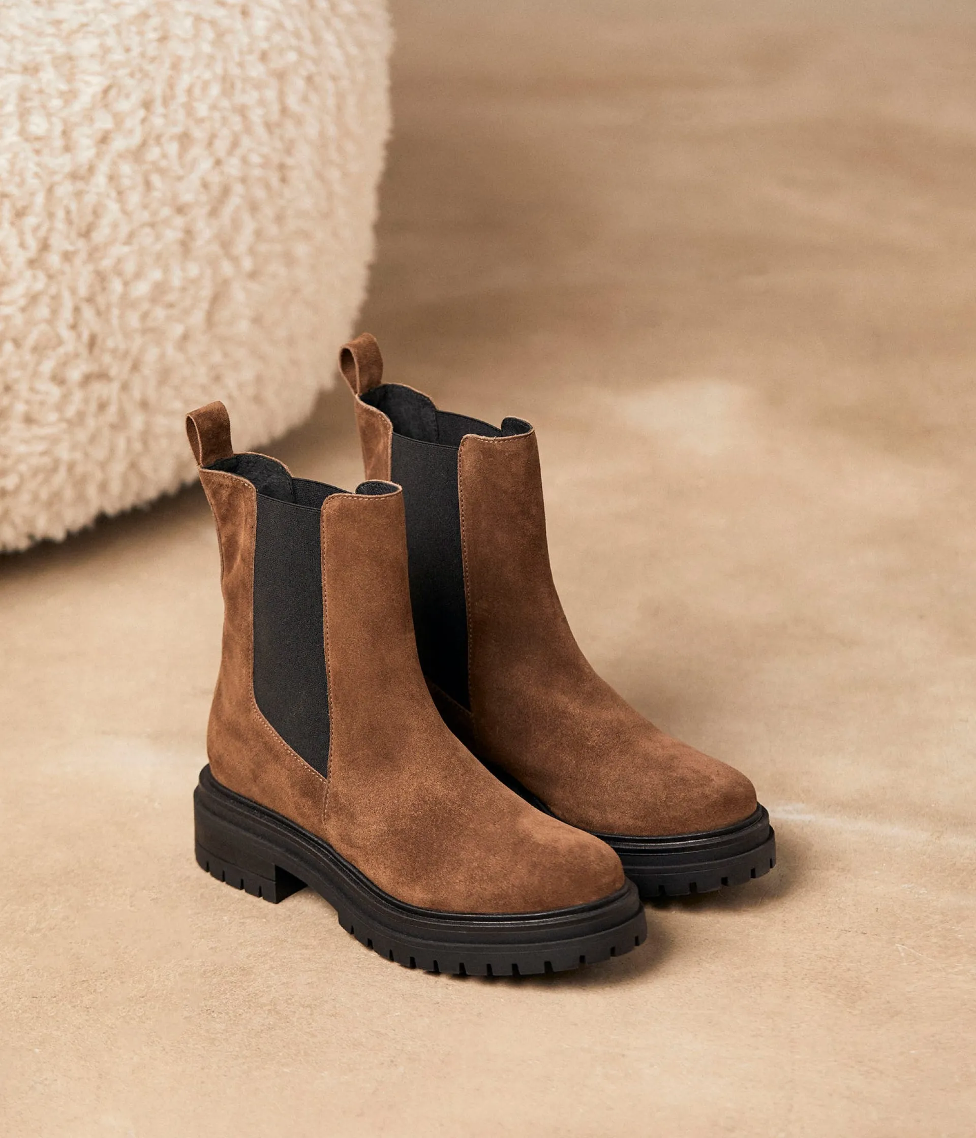 Femme Mellow Yellow Boots, Bottines-Chelsea boots taupe Aidee