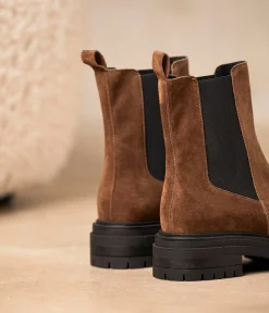 Femme Mellow Yellow Boots, Bottines-Chelsea boots taupe Aidee