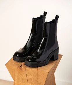 Femme Mellow Yellow Boots, Bottines-Chelsea boots vernies Alixia