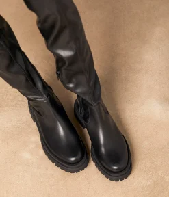 Femme Mellow Yellow Bottes-Cuissardes cuir Auxana