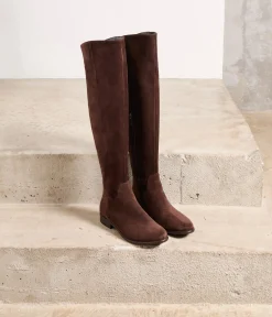 Femme Mellow Yellow Bottes-Cuissardes velours Lauren