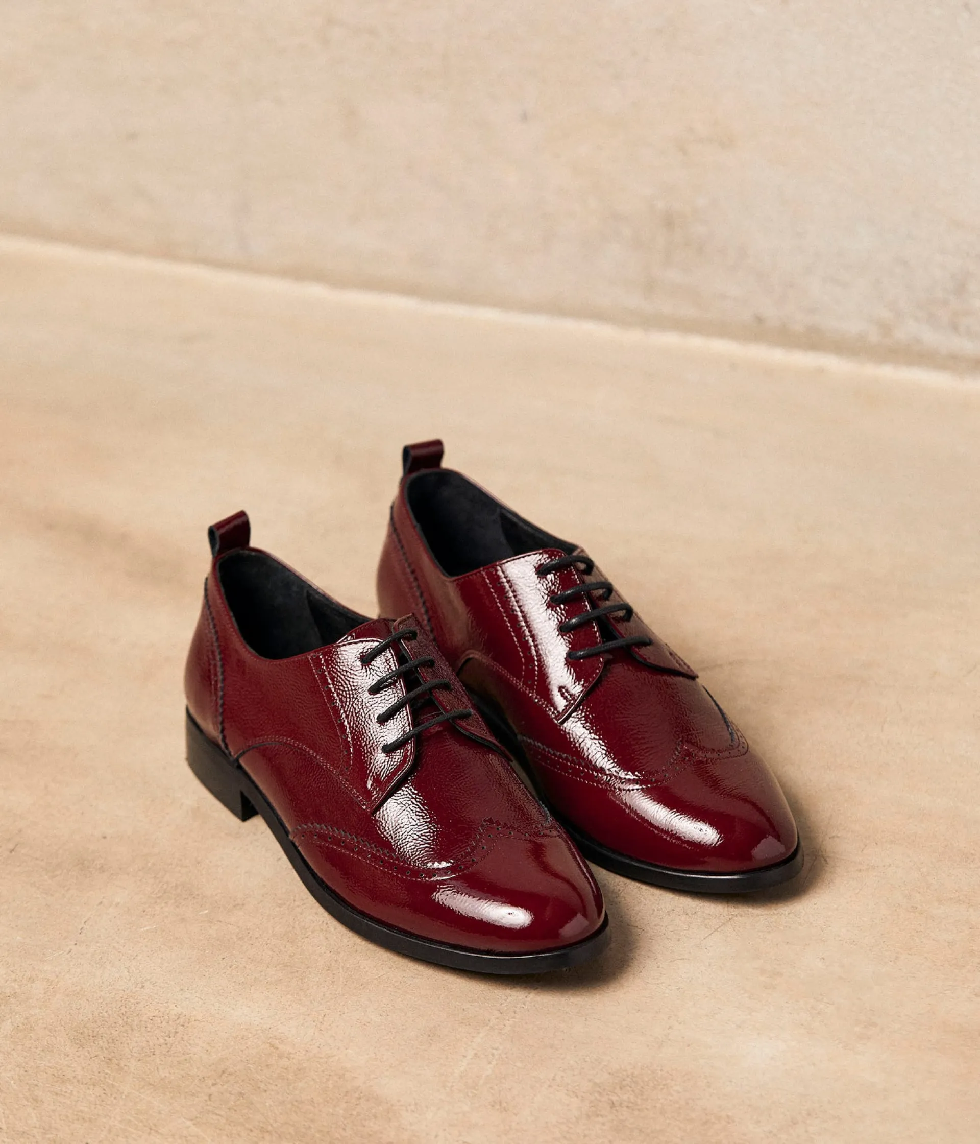 Femme Mellow Yellow Derbies, Mocassins-Derbies vernis Florence