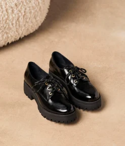 Femme Mellow Yellow Derbies, Mocassins-Derbies crantés vernis Anane