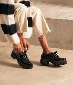 Femme Mellow Yellow Derbies, Mocassins-Derbies crantés vernis Anane