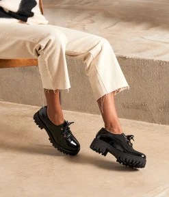 Femme Mellow Yellow Derbies, Mocassins-Derbies crantés vernis Anane