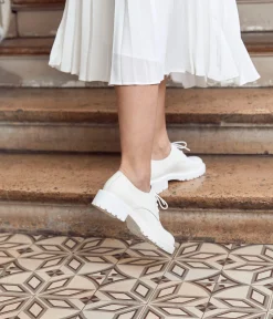 Femme Mellow Yellow Derbies, Mocassins-Derbies écrus Randy