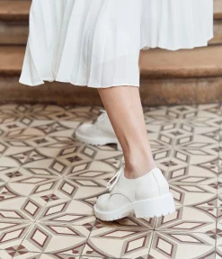 Femme Mellow Yellow Derbies, Mocassins-Derbies écrus Randy