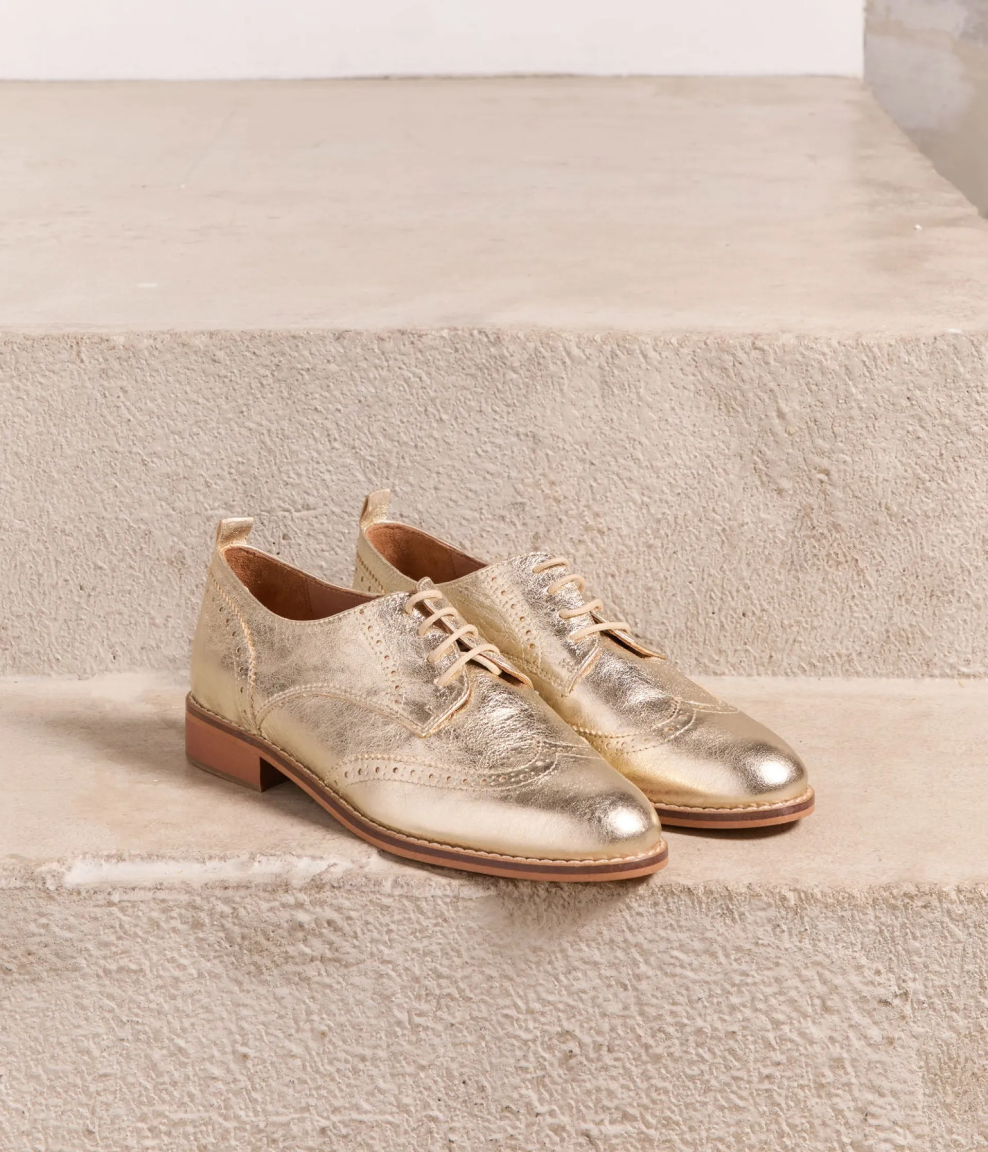 Femme Mellow Yellow Derbies, Mocassins-Derbies cuir dé Flence