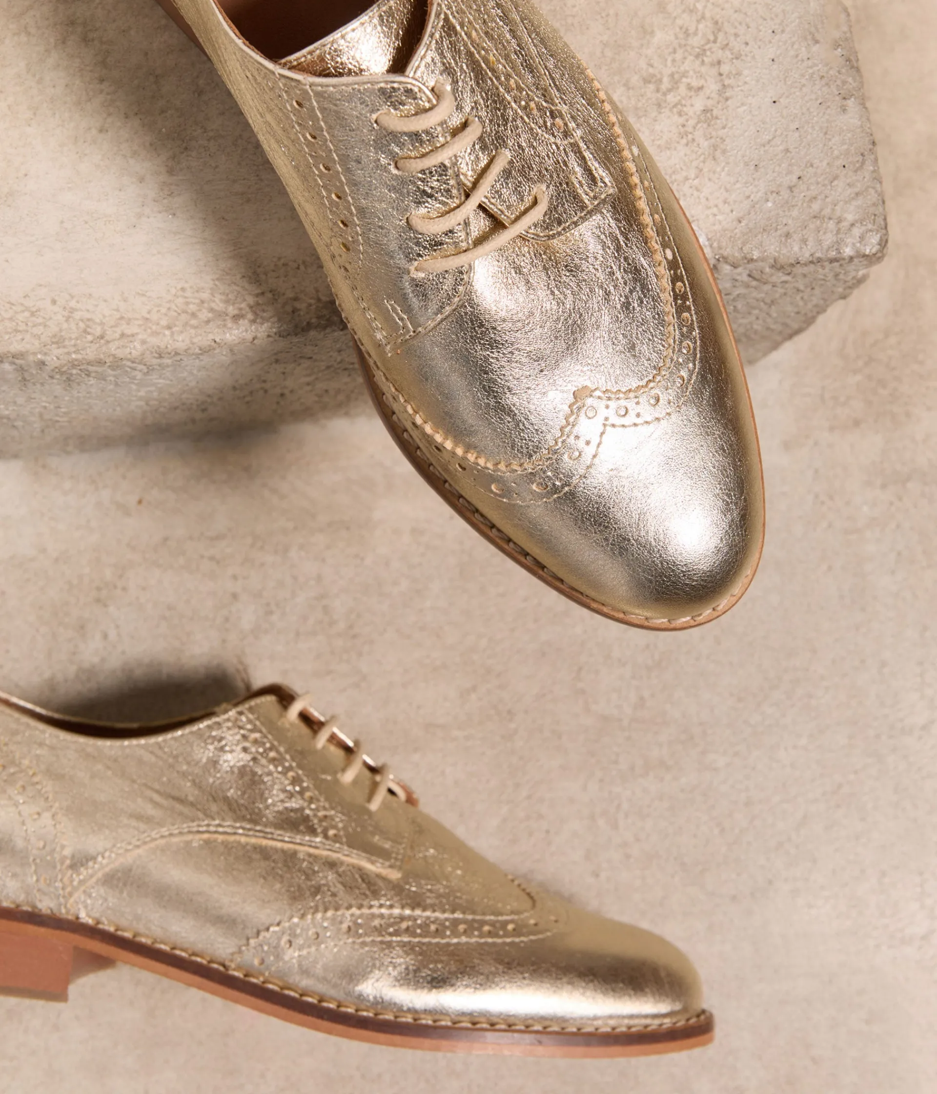 Femme Mellow Yellow Derbies, Mocassins-Derbies cuir dé Flence