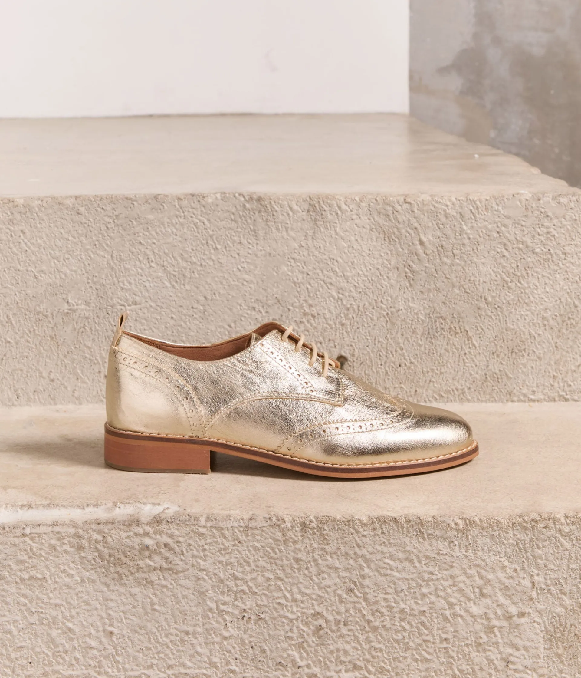 Femme Mellow Yellow Derbies, Mocassins-Derbies cuir dé Flence