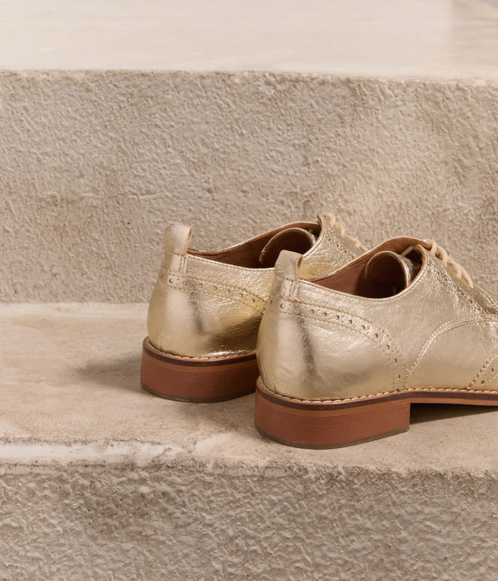 Femme Mellow Yellow Derbies, Mocassins-Derbies cuir dé Flence