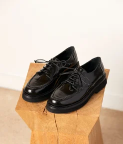 Femme Mellow Yellow Derbies, Mocassins-Derbies cuir noir Abelia