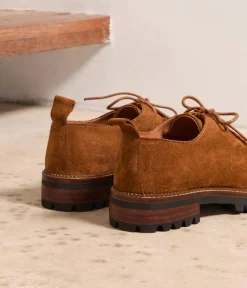 Femme Mellow Yellow Derbies, Mocassins-Derbies cuir velours George