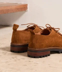 Femme Mellow Yellow Derbies, Mocassins-Derbies cuir velours George