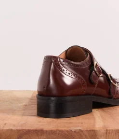 Femme Mellow Yellow Derbies, Mocassins-Derbies monk marron Chandler