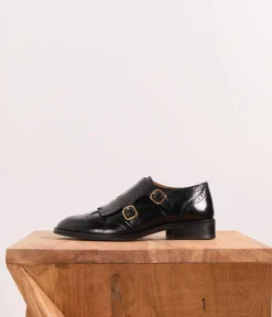 Femme Mellow Yellow Derbies, Mocassins-Derbies monk noirs Chandler