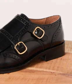 Femme Mellow Yellow Derbies, Mocassins-Derbies monk noirs Chandler