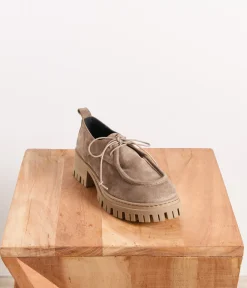 Femme Mellow Yellow Derbies, Mocassins-Derbies taupe crantés Gaby