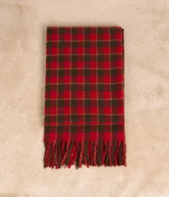 Mellow Yellow Foulards, Écharpes-Echarpe rouge carreaux Harry
