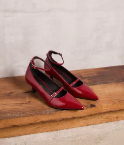 Femme Mellow Yellow Escarpins-Escarpins vernis rouges Ludovica