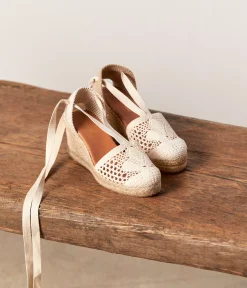 Femme Mellow Yellow Espadrilles-Espadrilles compensées Leïla