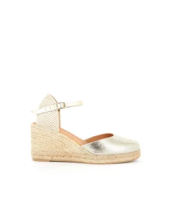 Femme Mellow Yellow Espadrilles-Espadrilles talon compensé dé Estrella