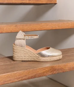 Femme Mellow Yellow Espadrilles-Espadrilles talon compensé dé Estrella