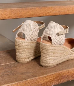 Femme Mellow Yellow Espadrilles-Espadrilles talon compensé dé Estrella