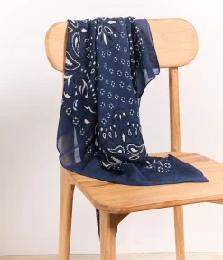 Mellow Yellow Foulards, Écharpes-Foulard bleu marine Suva